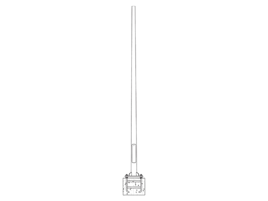 Poste Cuadrado Conico